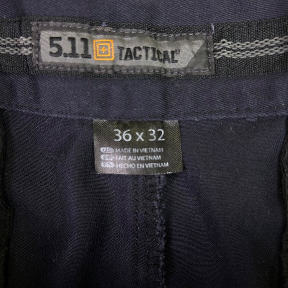 5.11 Tactical Pants Mens 36x32 Navy Cargo Straight Leg Tactical Utility Pants - Picture 2 of 8